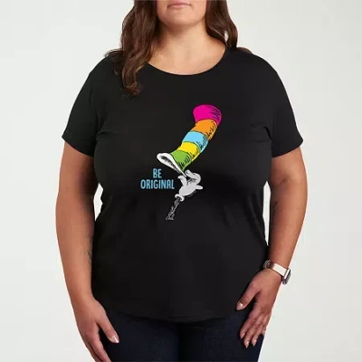 Novelty T-shirts Be Original Womens Plus Crew Neck Short Sleeve Dr. Seuss T-shirt In Multi