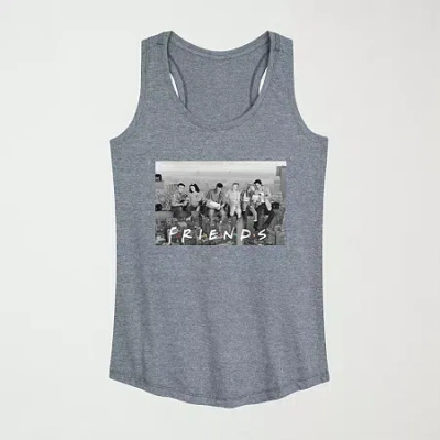 Novelty T-shirts Friends Womens Scoop Neck Sleeveless Friends Tank Top In Gray
