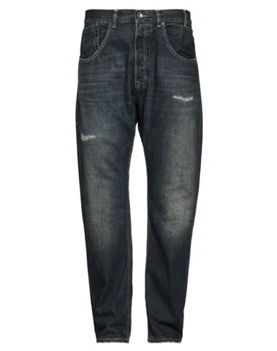 Novemb3r Man Denim Pants Blue Size 32 Cotton