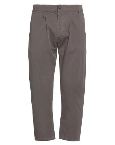 Novemb3r Man Pants Brown Size 34 Cotton, Elastane