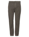 Novemb3r Man Pants Military Green Size 33 Cotton, Elastane In Green