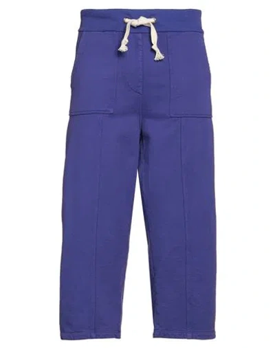 Novemb3r Man Cropped Pants Purple Size Xs Cotton