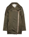 Novemb3r Woman Jacket Military Green Size 8 Cotton, Elastane In Green