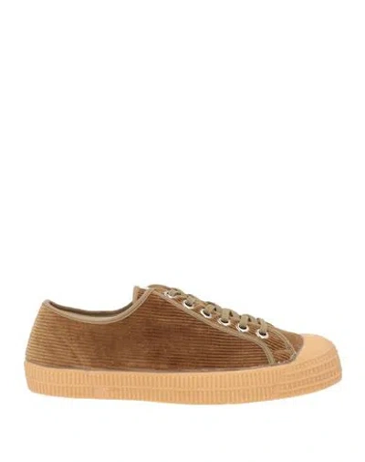 Novesta Man Sneakers Camel Size 4 Textile Fibers In Neutral