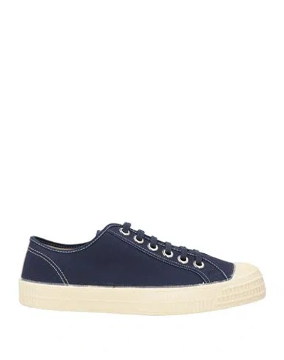 Novesta Man Sneakers Navy Size 9.5 Textile Fibers In Blue