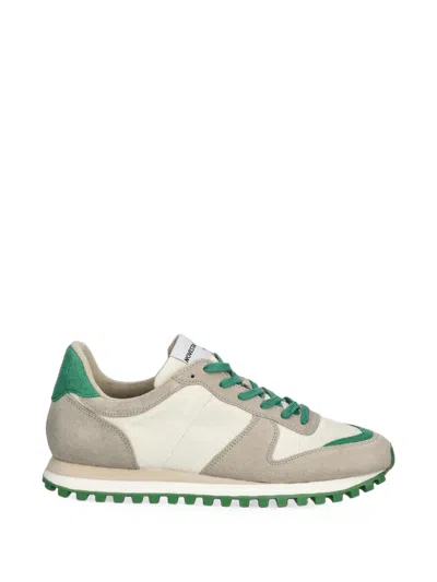 Novesta Marathon Suede-panelled Sneakers In White