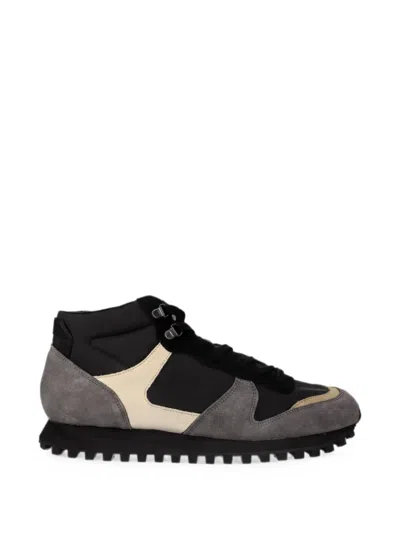 Novesta Panelled High-top Sneakers In Black