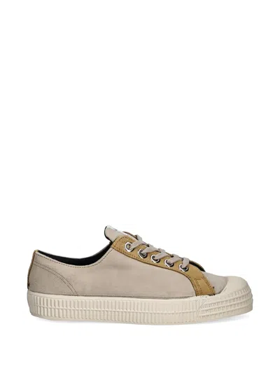 Novesta Suede Panelled Sneakers In Brown