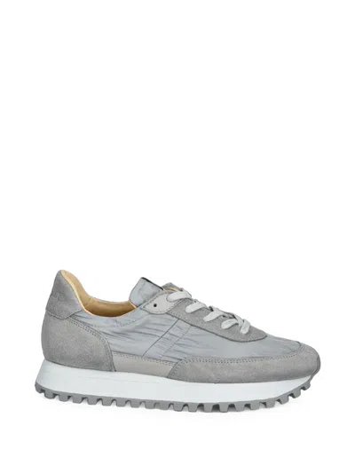 Novesta Suede-panelled Sneakers In Gray