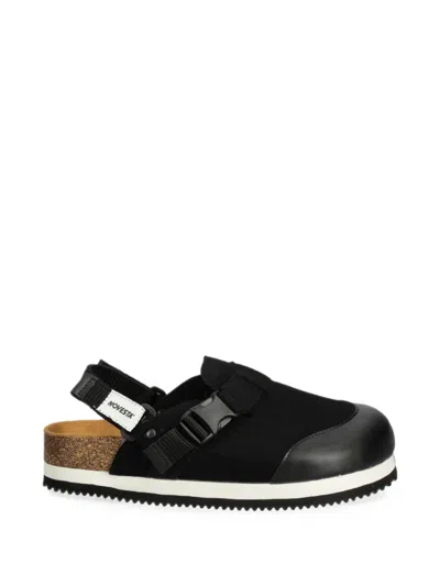 Novesta Tatra Buckle-fastening Slingback Sandals In Black