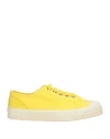 Novesta Woman Sneakers Yellow Size 8 Textile Fibers