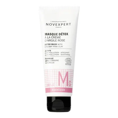Novexpert Detox Mask With Creamy Pink Clay By  For Unisex - 2.53 oz Mask In White
