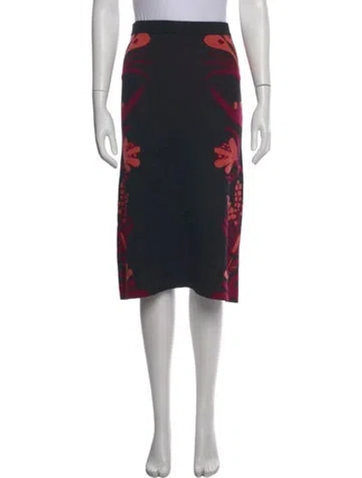Pre-owned Novis Wool Midi Length Skirt In Black