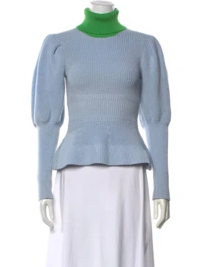 Pre-owned Novis Wool Turtleneck Sweater In Blue