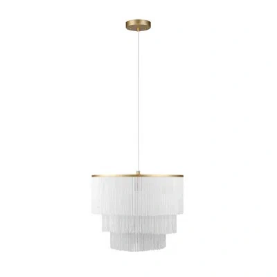 Novogratz 1 - Light Single Tiered Pendant In Matte Gold