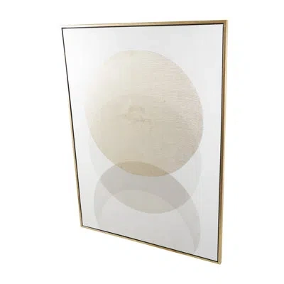 Novogratz Abstract- Single Picture Frame Graphic Art On Canvas In Cream