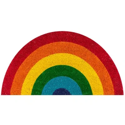 Novogratz Aloha 30 In. X 16 In. Outdoor Door Mat In Green;red;yellow