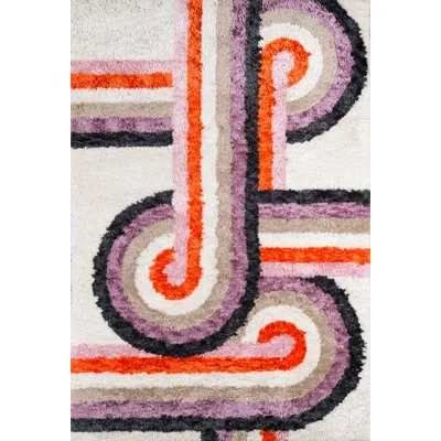 Novogratz Area Rug In Black;brown;purple;orange