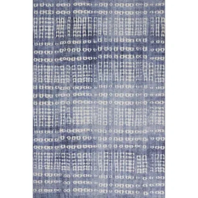 Novogratz Bolt Geometric Blue/white Area Rug In Blue,white
