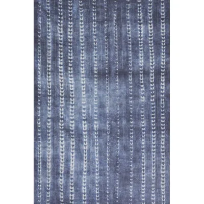 Novogratz Bolt Geometric Blue/white Area Rug In Blue,white