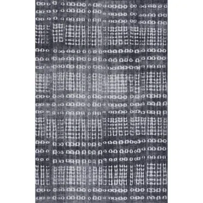 Novogratz Bolt Geometric Gray/white Area Rug In Gray,white