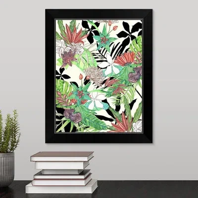 Novogratz 'botanic Abundance Ii' Framed Painting Print In Black Framed