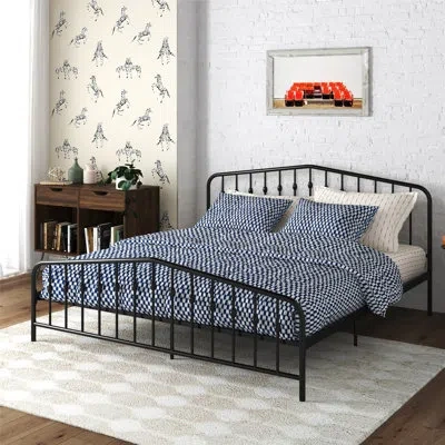 Novogratz Bushwick Metal Platform Bed In Black