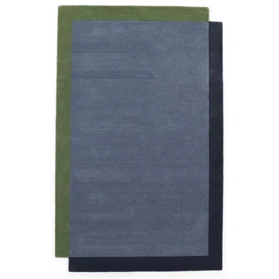 Novogratz By Momeni Tallulah Wool Hand Tufted Solid Blue Area Rug