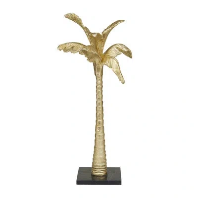 Novogratz Cole And Grey Coastal Polystone Nature Sculpture In Gold