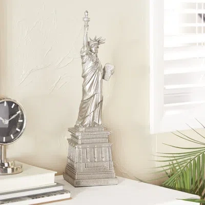 Novogratz Cole And Grey Traditional Polystone Sculpture In Metallic
