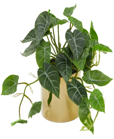 Novogratz Collection Modern Pothos Artificial Plant, 11.5" In Green