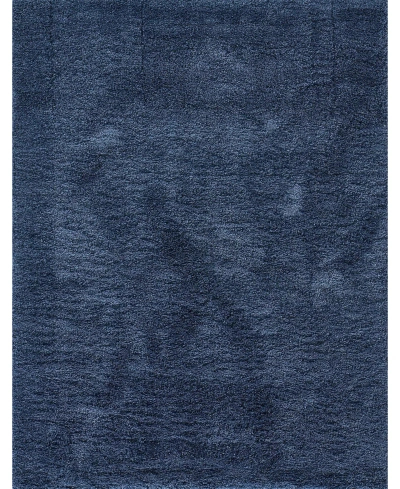 Novogratz Collection Nola Shag Ns-01 5'3" X 7' Area Rug In Denim