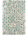 Novogratz Collection Novogratz By Momeni Bungalow Bun02 Green 7' 6" X 9' 6" Area Rug In Green