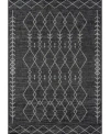Novogratz Collection Novogratz Villa Vi-08 Charcoal 3'11" X 5'7" Outdoor Area Rug In Charcoal