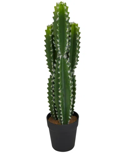 Novogratz Collection Traditional Cactus Artificial Plant, 22.95" In Green
