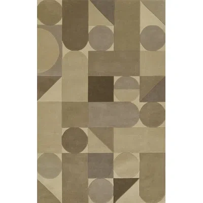 Novogratz Delmar Wool Area Rug In Brown,light Brown