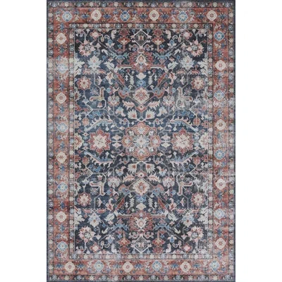 Novogratz Doheny Oriental Red/blue/white Area Rug In Red,blue,white