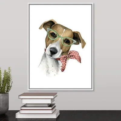 Novogratz 'fab Dog I' By The  - Painting On Canvas In Wrapped Canvas