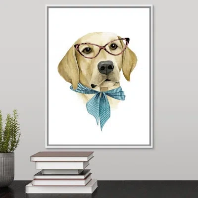 Novogratz 'fab Dog Iv' By The  - Painting On Canvas In Wrapped Canvas