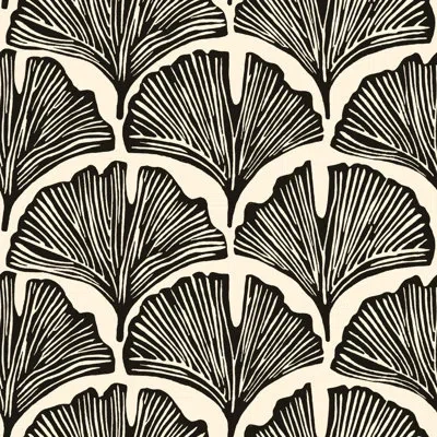 Novogratz Feather Palm Peel And Stick Wallpaper By  In Black