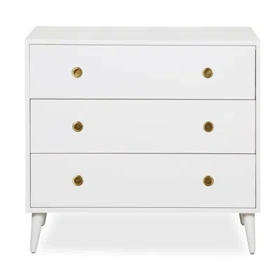 Novogratz Harper 3 Drawer Dresser In White