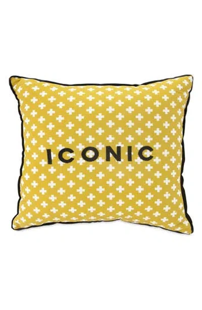Novogratz Iconic Accent Pillow In Yellow