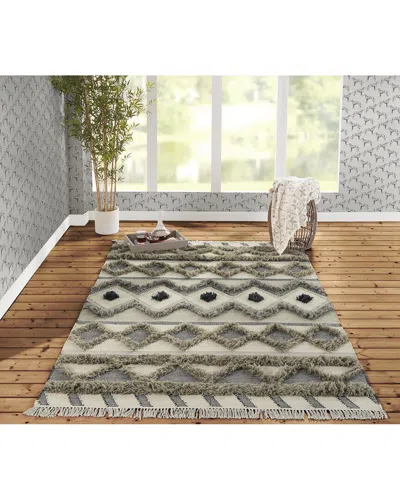 Novogratz Indio Hand Woven Contemporary Rug In Gray