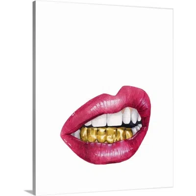 Novogratz 'mouth Full Of Metal Ii' Framed Graphic Art Print In Wrapped Canvas