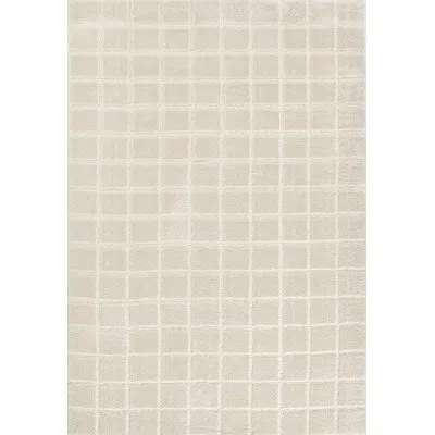 Novogratz Novograzt By Momeni Taylor Geometric Polyester Ivory Area Rug 5'3" X 7'6"