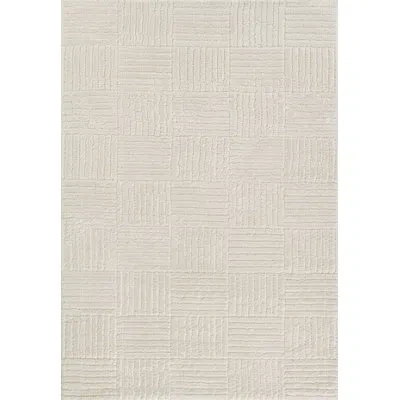 Novogratz Novograzt By Momeni Taylor Geometric Polyester Ivory Area Rug 6'7" X 9'
