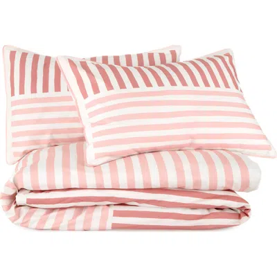 Novogratz Painterly Stripe Comforter & Pillow Sham Set In Waverly Pink