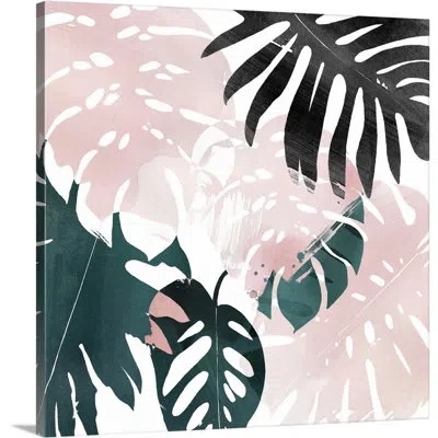 Novogratz 'palm Blush Iv' Framed Painting Print In Wrapped Canvas