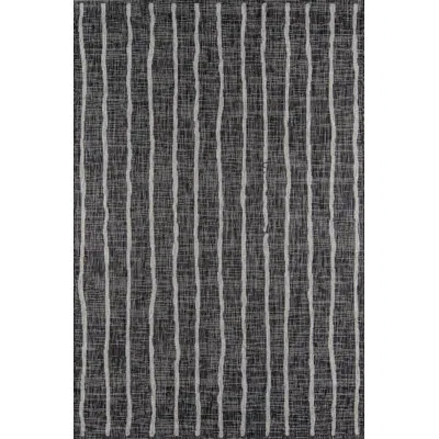 Novogratz Sicily Geometric Indoor / Outdoor Area Rug In Charcoal
