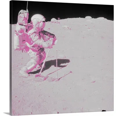 Novogratz 'spaceman I' Framed Painting Print In Wrapped Canvas